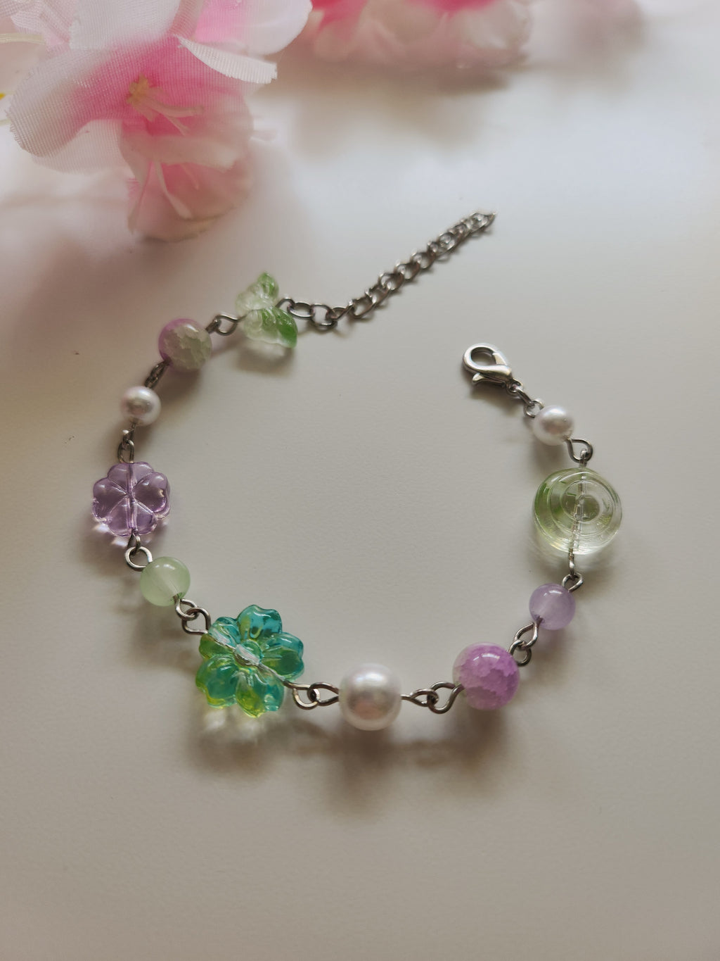 Bracelet féerique - Violet Vert