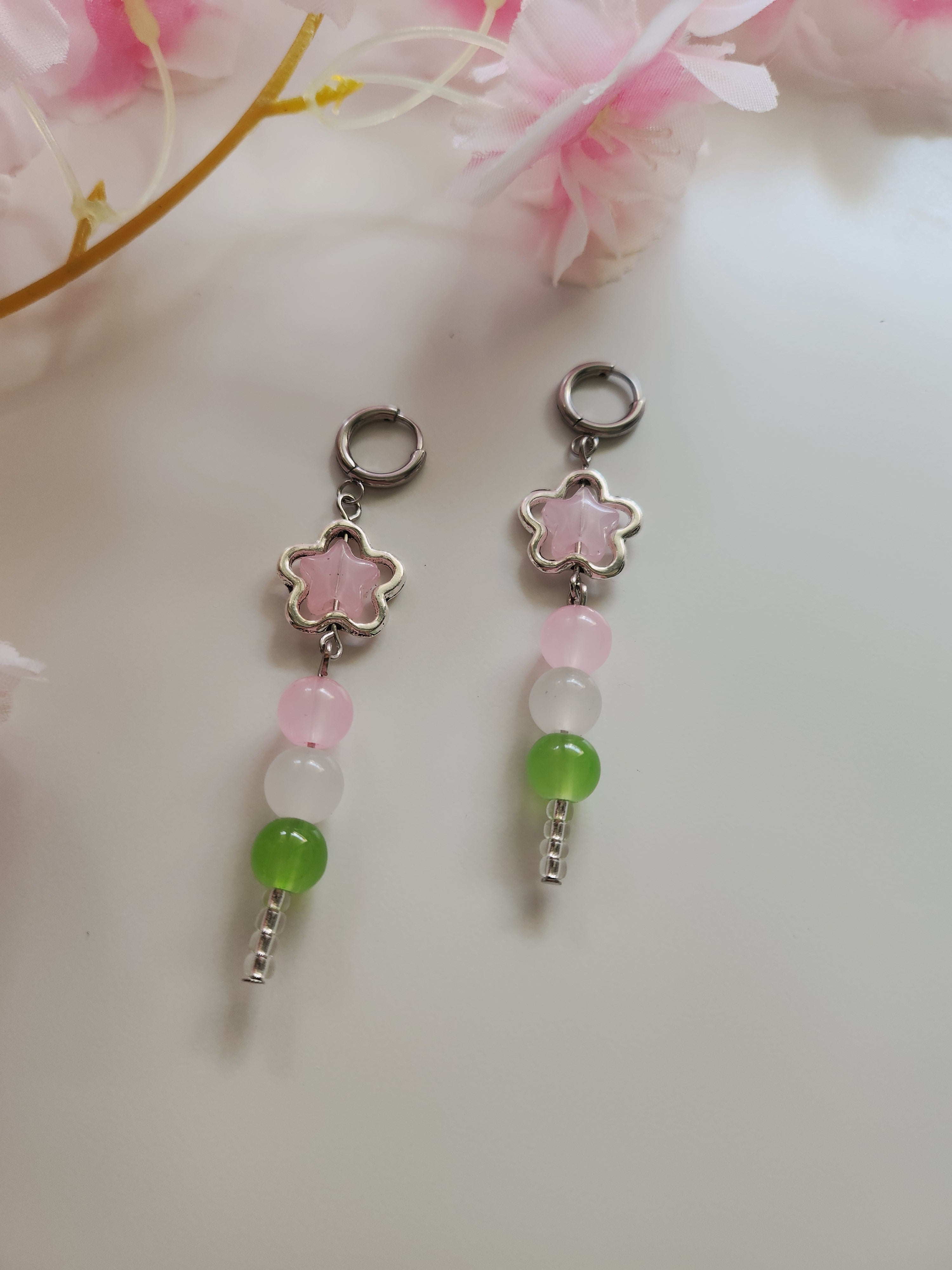 Boucle d'oreille dango - Sakura
