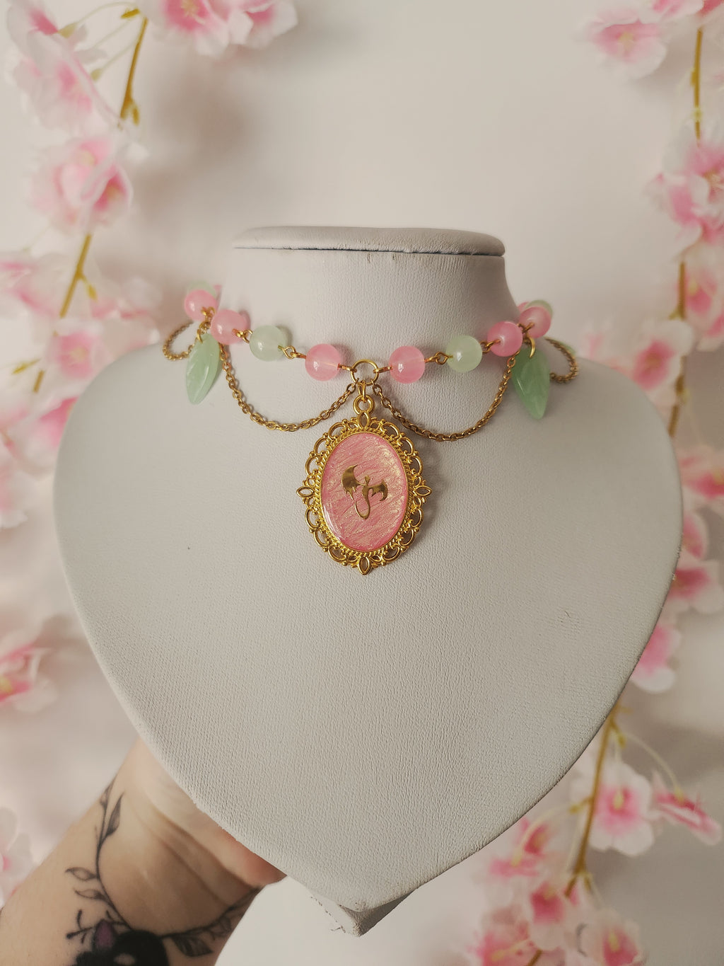 Collier dragon "Flora"