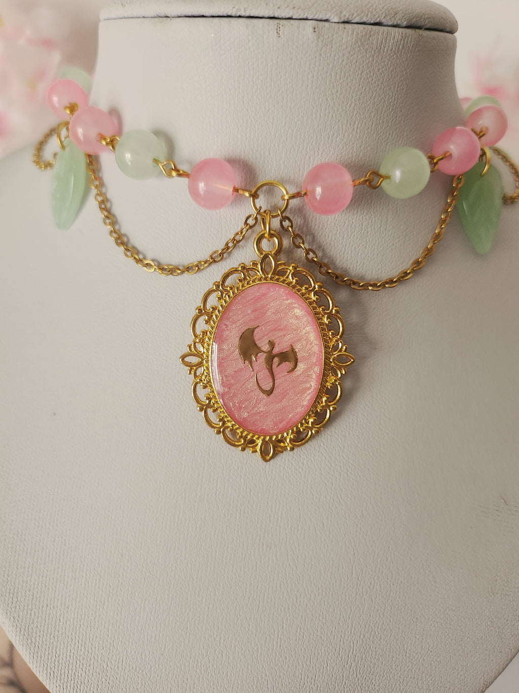 Collier dragon "Flora"
